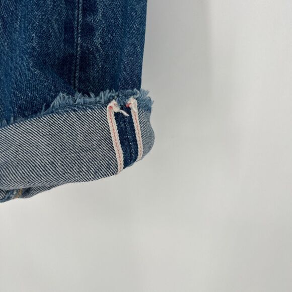Levis Jeans Womens 25 White Oak Cone Denim Selvedge‎ Ridgid Classic Distressed - Picture 2 of 10